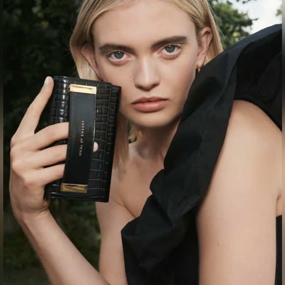 NEW Ideal of Sweden Neo Noir Croc Studio Clutch for Galaxy S21 Ultra - Picture 5 of 12